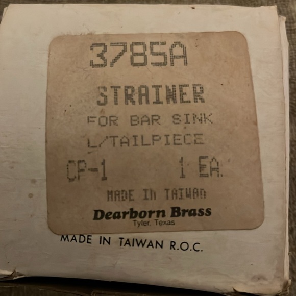 Bar sink strainer chrome plated over brass new unused weekend project - Picture 8 of 9